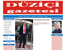 Tablet Screenshot of duzicigazetesi.net